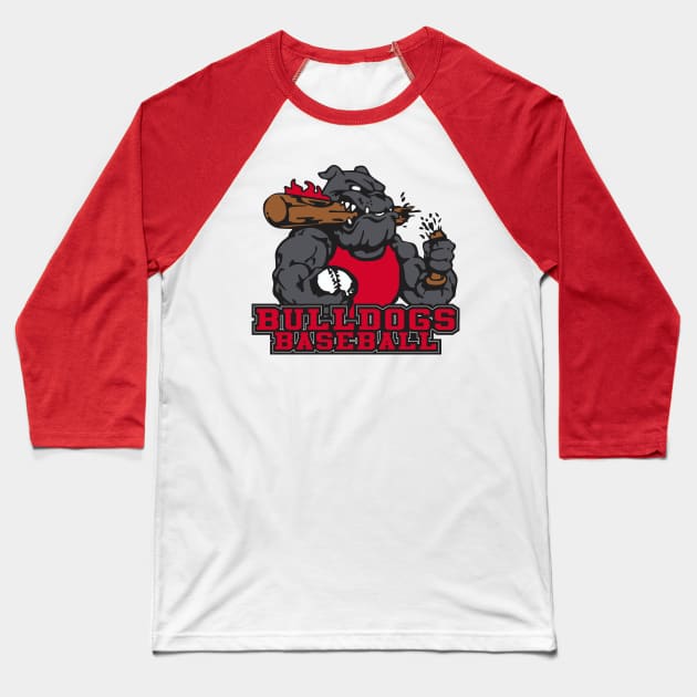 Bulldogs Baseball Baseball T-Shirt by DavesTees